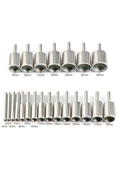 Choice3 قطعة واحدة 7 مم، قطعة واحدة 3 مم - 25 مم، رؤوس تجليخ ماسية مقعرة، رأس...