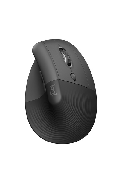 choice2 ماوس لوجيتك ليفت العمودي اللاسلكي المريح باللون الأسود، مزود بخاصية ا...