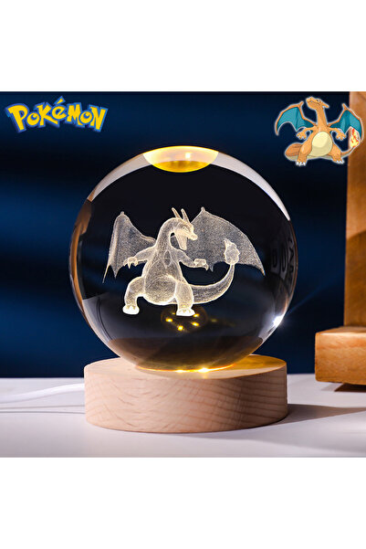 Choice17 Charizard Pokemon 3D Crystal Ball Figure Toys Blastoise Scyther Garc...