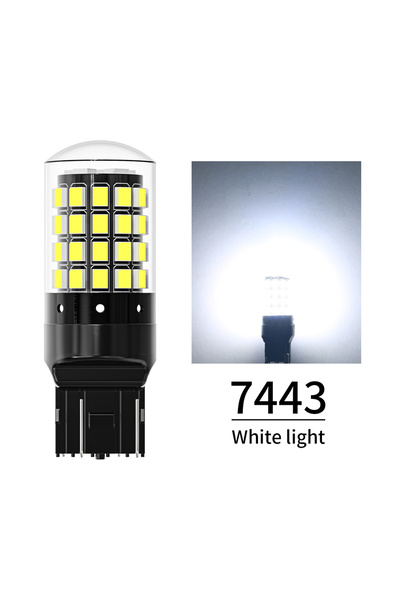 Choice1 7443 W21-5W White 2pcs 1156 P21W BA15S PY21W BAU15S 1157 BAY15D P21/5...