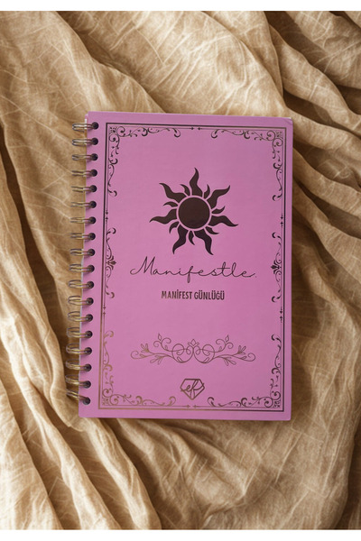 VANGUARD Design Pembe Manifest Defteri – Sticker İçerikli, 30 Gün Challenge S...