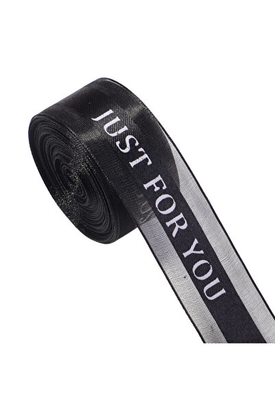 Choice5 2.5cm 10Yards Black 10Yards/Roll Satin Flower Bouquet Organza Ribbon ...