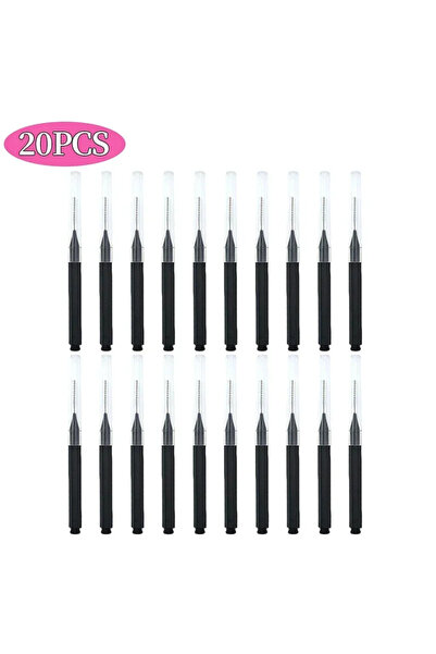 Choice14 20PCS BLACK 5/10/50PCS Mini Eyebrow Brush Brow Perm Brush Disposable...