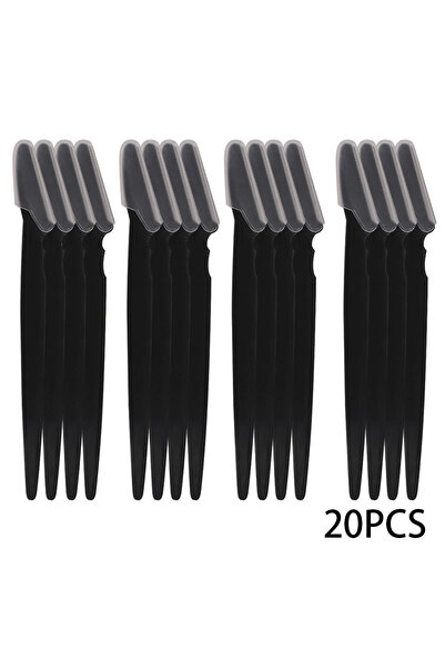 Choice4 مجموعة شفرات حلاقة سوداء مكونة من 20 قطعة، متعددة الاستخدامات للحواجب...