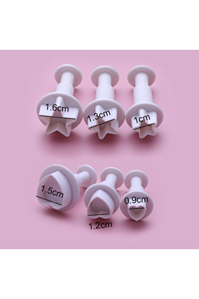 Choice1 مجموعة من 3 إلى 12 قطعة من قطاعات البسكويت الهندسية على شكل قلب ونجمة...