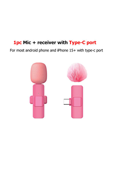 Choice5 Rose 1in1 For-TYC K60 Wireless Lavalier Microphone for Smartphone, Pl...
