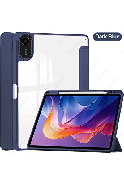 Choice1 جراب أزرق داكن لجهاز Redmi Pad 2 (11 بوصة) 2025، جراب ثلاثي الطي مع ح...