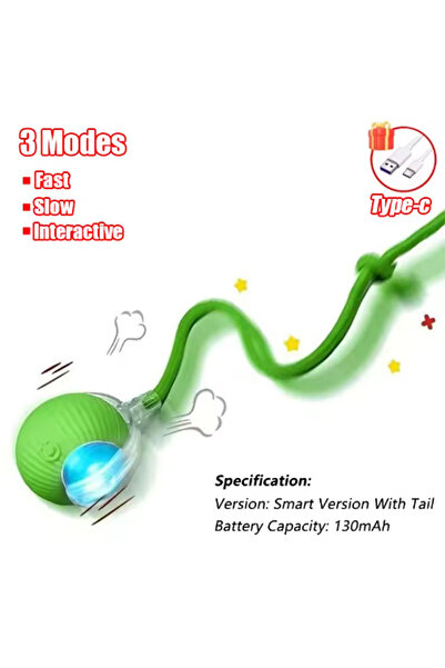 Choice حبل أخضر، ألعاب قطط جديدة، كرات قطط ذاتية الإثارة وعصي وقراد ذاتية الإ...