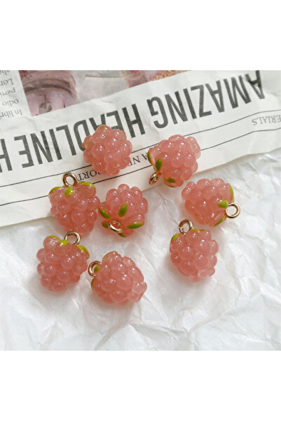 Choice قطعتان من خرز التوت الصناعي الوردي SG11 مقاس 15*11 مم، قطعتان/مجموعة، ...