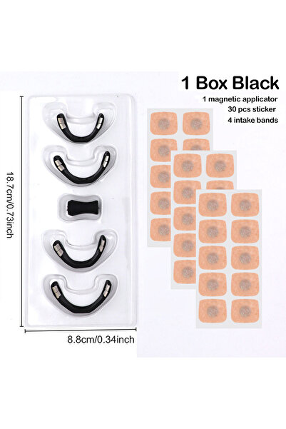 Choice1 مجموعة سوداء - علبة واحدة من موسعات الأنف المغناطيسية المضادة للشخير،...