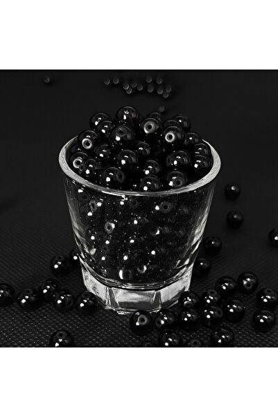 Choice7 Black 60pcs 8mm Round Glass Beads Classic Simplicity Beautiful Loose ...