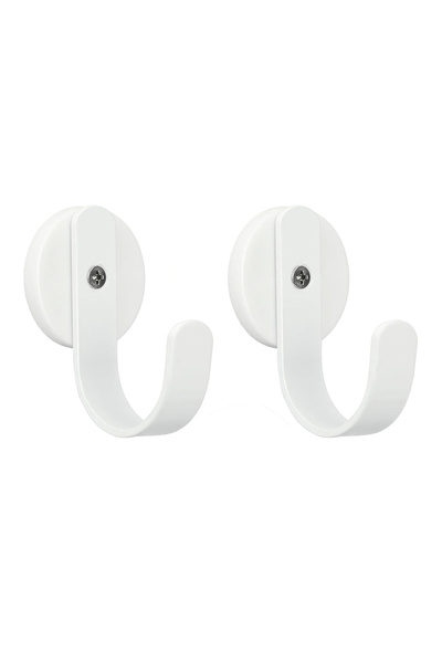 Choice1 White 2pcs Heavy Duty Strong Magnetic Towel Hook Bathroom Kitchen Kit...