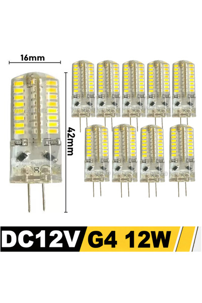 Choice13 Warm White DC12V 12W 10Pcs G4 LED Bulb 12W 9W 5W 3W 2W AC DC12V SMD ...