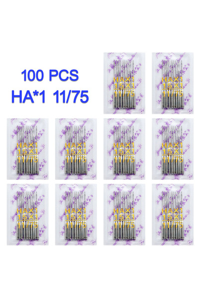 choice2 11-75، 100 قطعة/علبة، إبر خياطة فلاينج تايجر HAX1، مقاسات 9، 11، 12، ...