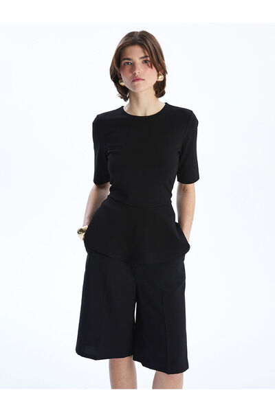 LC Waikiki طاقم الرقبة بلوزة بيبلوم