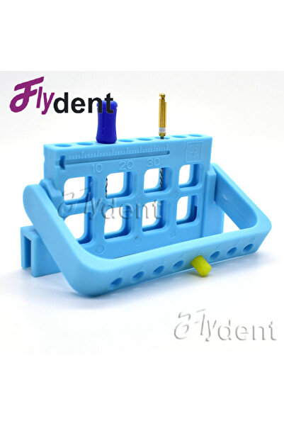 Choice1 light blue 1pcs Dental Plastic Holder 8 Holes Plastic Stand Root Cana...