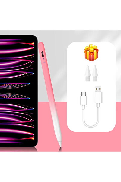Choice قلم iPad Pencil Touch بلون وردي متدرج، إصدار 2025، متوافق مع iPad A16 ...