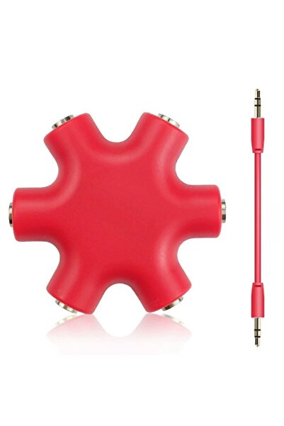 Choice4 style2 3.5mm Audio Splitter with Adapter Cable 1 Male To 5 Female Ear...