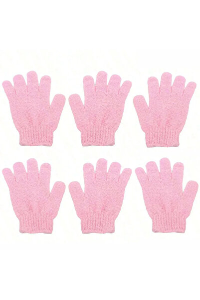 Choice1 6 قطع وردية، 2/6/12 قطعة قفازات استحمام مزدوج الوجهين لتقشير البشرة، ...