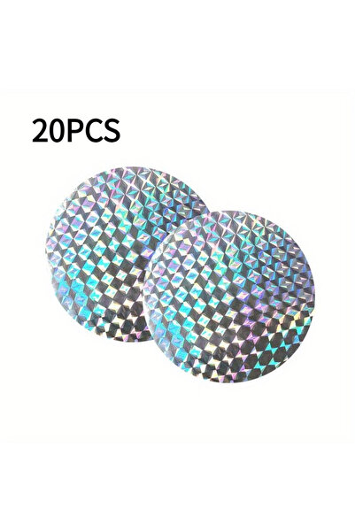 Choice 20pcs 20 pcs Round Paste Type Bird Repellent Tape Reflective Anti Bird...