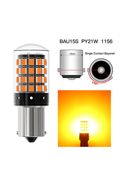 Choice5 BAU15S PY21W Amber 2pcs 1156 P21W BA15S PY21W BAU15S 1157 BAY15D P21/...
