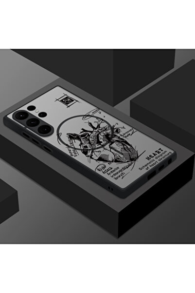 Choice11 Galaxy S24 Ultra A806 Black Creative Airplane Print Magnetic For Mag...