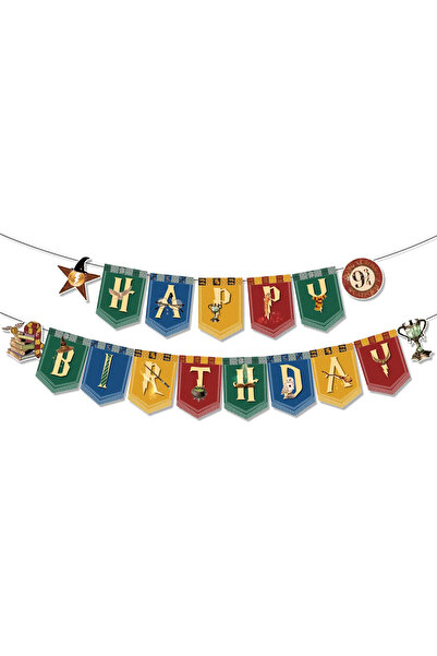 choice2 علم واحد، لوازم حفلات عيد ميلاد أكاديمية السحر الكرتونية، لافتة للاست...