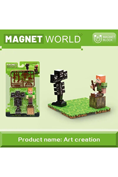 Choice4 مجموعة مكعبات بناء مغناطيسية من عالم المناجم، مكعبات طوب مغناطيسية، م...