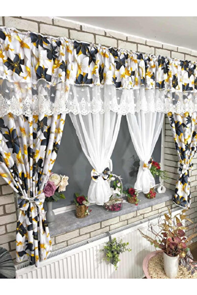 OEM Unique set of curtains + decorative drapes for living room bedroom, WIDTH...