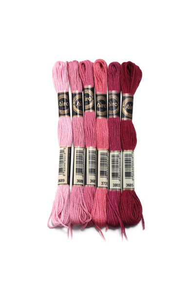 Choice19 pink01 6Pcs/bag Polyester Sewing Thread Colored Embroidery Thread Fo...