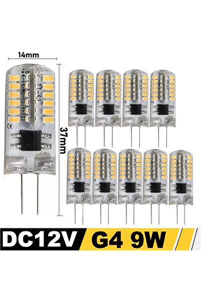 Choice6 مصباح LED أبيض بارد 12 فولت تيار مستمر 9 واط، 10 قطع، G4، 12 واط، 9 و...