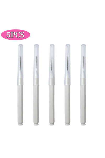 Choice7 5PCS WHITE 5/10/50PCS Mini Eyebrow Brush Brow Perm Brush Disposable B...