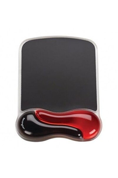 KENSINGTON Ergonomic Crystal Wave Mouse Pad - Gel, Red-Black