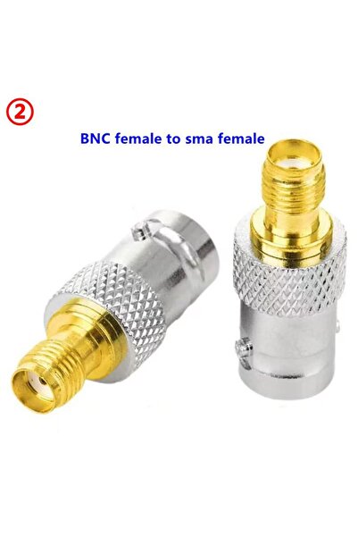 Choice8 2PCS Type2-2PCS 2PCS Q9 BNC To SMA Male Plug&Female Jack Disc RF Adap...