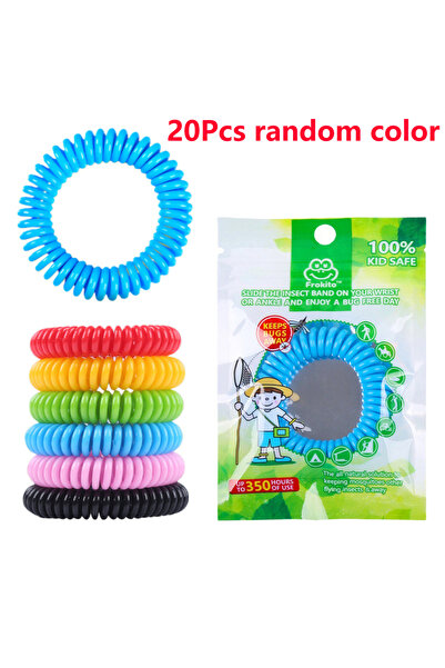 Choice3 20pcs random color 1-100Pcs Mosquito Repellent Bracelets Waterproof M...
