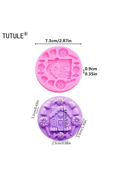 Choice4 Pink Christmas little bell Mold Christmas Series Fondant Sugar Cupcak...