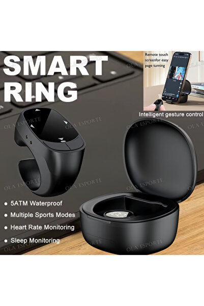 choice2 جهاز تحكم عن بعد بلوتوث أسود جديد بشاشة لمس، مزود بخاصية تقليب الصفحا...