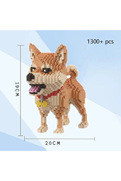 Choice7 كلب شيبا إينو في حقيبة، لعبة بناء كلب داشهوند صغير لطيف للغاية باللون...