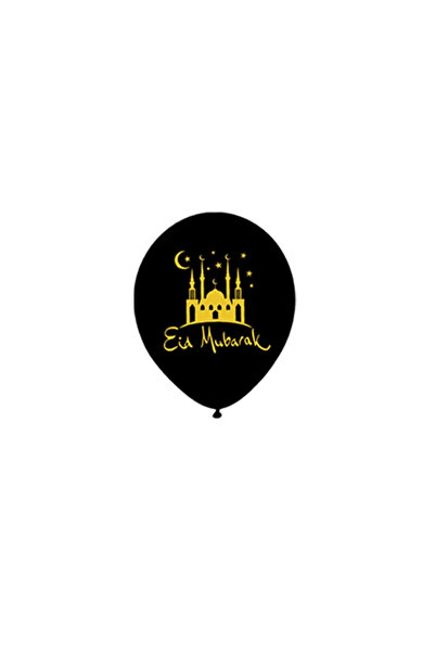Choice3 10pcs black Eid Mubarak Balloon Ramadan Decoration Kareem Party Ballo...