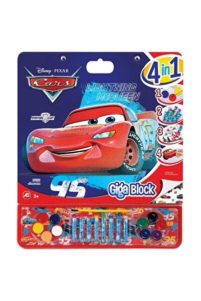 As Art Set pentru desen 4 in 1 - Giga Block, Disney Cars