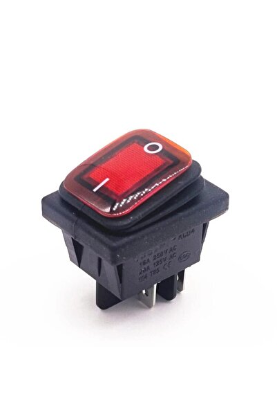 Choice5 5pcs Red 5Pcs 4 Pin Boat Marine Waterproof On Off DPST Rker Switch To...