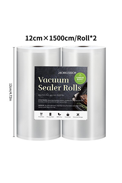 SaengQ حقيبة تخزين الطعام بالتفريغ الهوائي (12-1500 سم - قطعتان) مناسبة لطهي ...