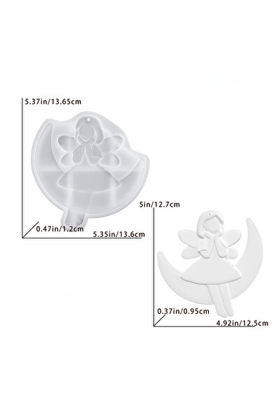 Choice3 03 molds DIY little girl star pendant resin mold, cute little angel o...