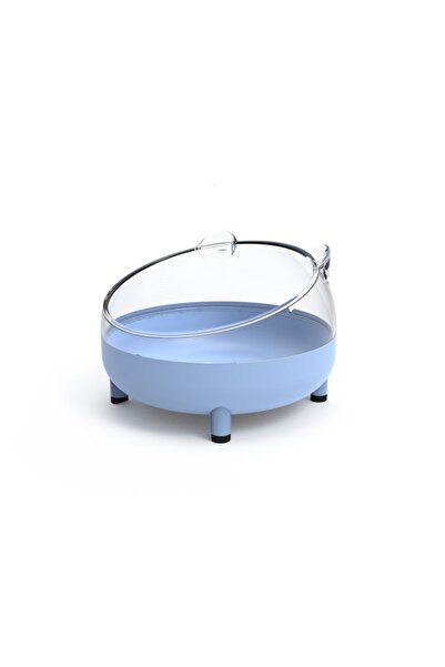 choice2 Blue Hamster Sand Bath Box Cage Toilet Transparent Hamster Bathroom S...
