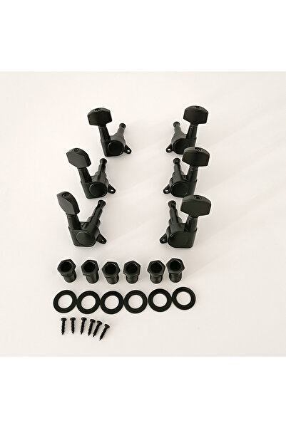 Choice1 Black 3R3L 6pcs Sealed Guitar String Pegs Lking Tuners 3L3R Tuning Pe...