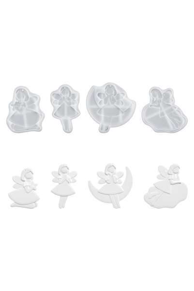 choice2 1set molds DIY little girl star pendant resin mold, cute little angel...