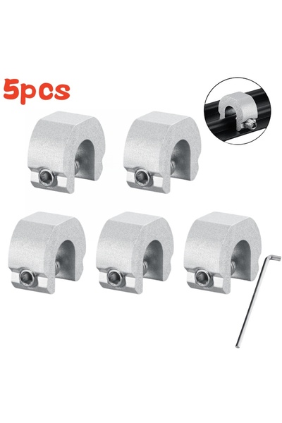 Choice1 5 قطع فضية جديدة، 3/5/10 قطع من سبائك الألومنيوم، مانع انزلاق نافذة ا...