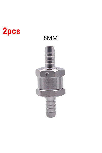 Choice1 2pcs 8mm Fuel Non Return Check Valve 6/8/10/12mm Aluminium Alloy Petr...