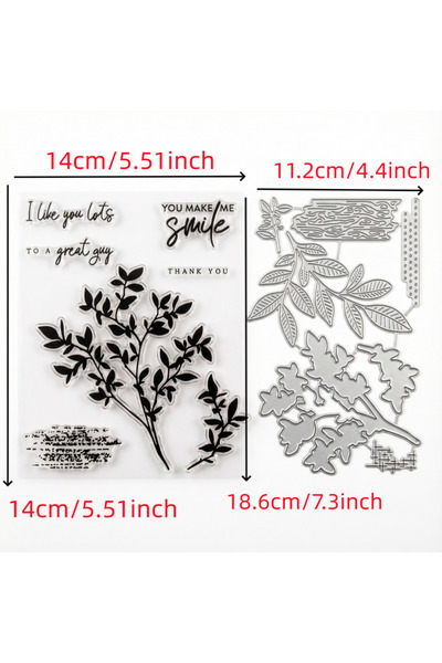Choice1 SU290 SET 2025-2026 Christmas Metal Cutting Dies and Stamps Stencils ...