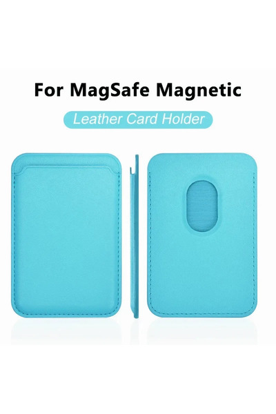 Choice1 حافظة جلد محفظة زرقاء سماوية اللون من Magsafe لأجهزة iPhone 13 و12 و1...